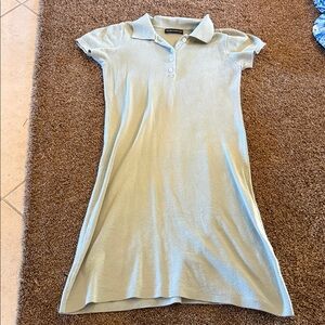 Women’s Brandy Melville green polo style mini dress sz Small